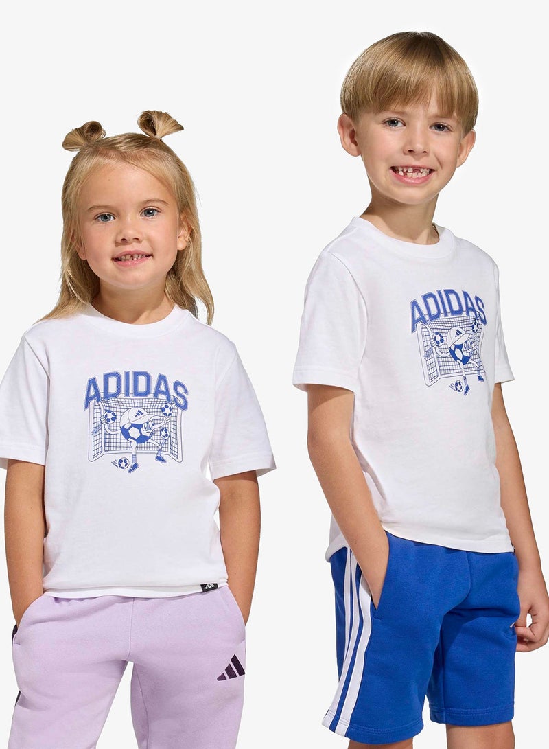Adidas Kids Football Graphic T-Shirt - Image 1